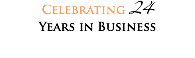 Celebrating 24 Years in Business